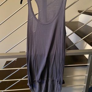 Monrow Basic Rayon Tank, Steel Blue, Size Xs - image 1